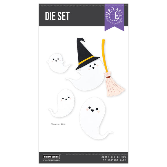 Hero Arts Boo to You Etched Dies from the Hocus Pocus Collection