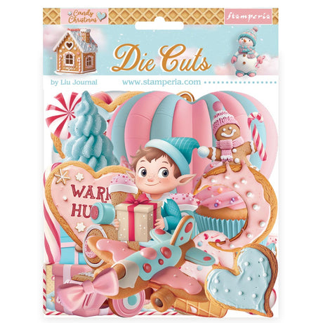 *COMING SOON* Stamperia Candy Christmas Chipboard Die Cuts from the Candy Christmas Collection