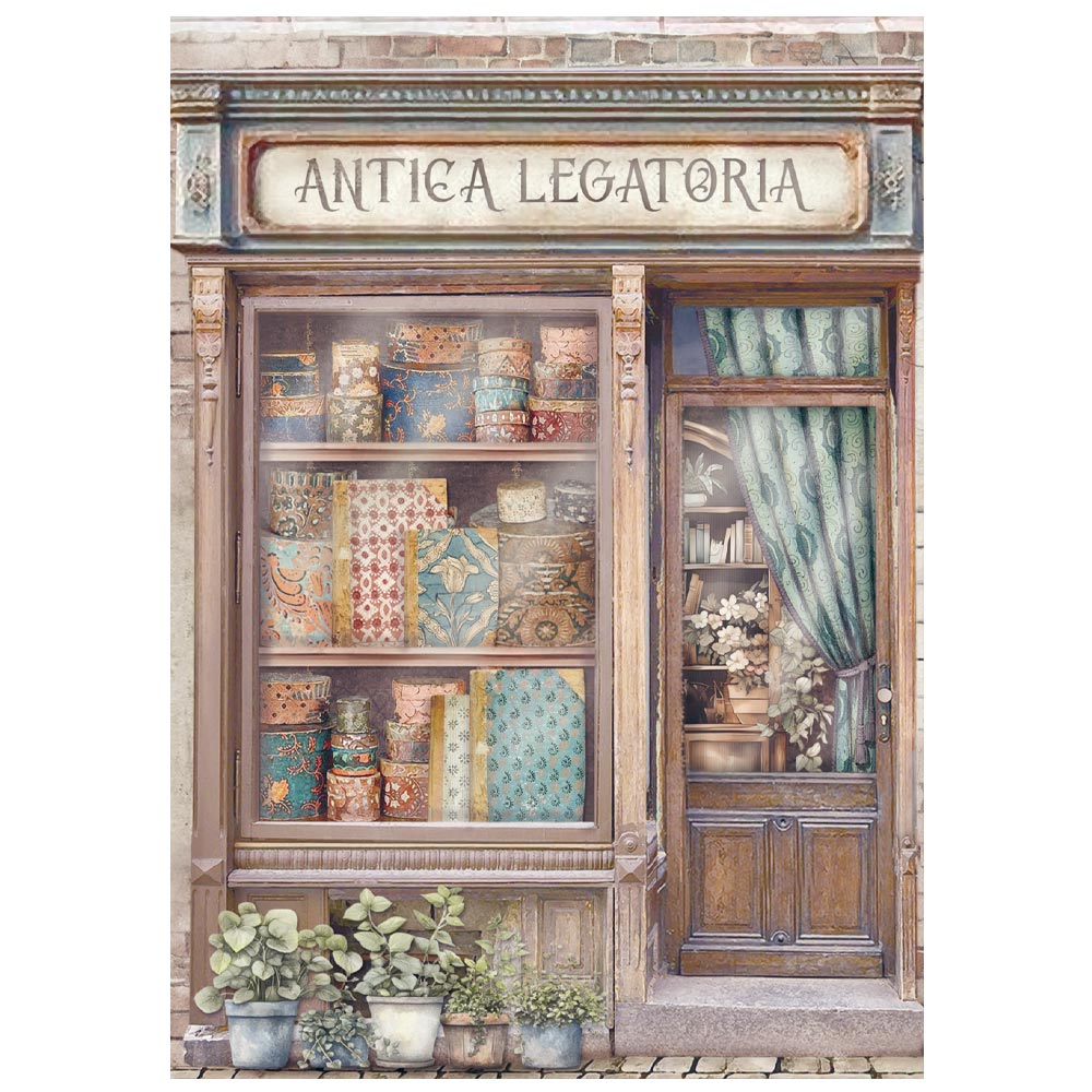 Stamperia Selection 8 Rice paper A6 backgrounds - Venice City of Art DFSAK6042