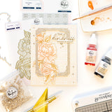 Pinkfresh Studio Beautiful Roses Press Plate & Die Set Bundle