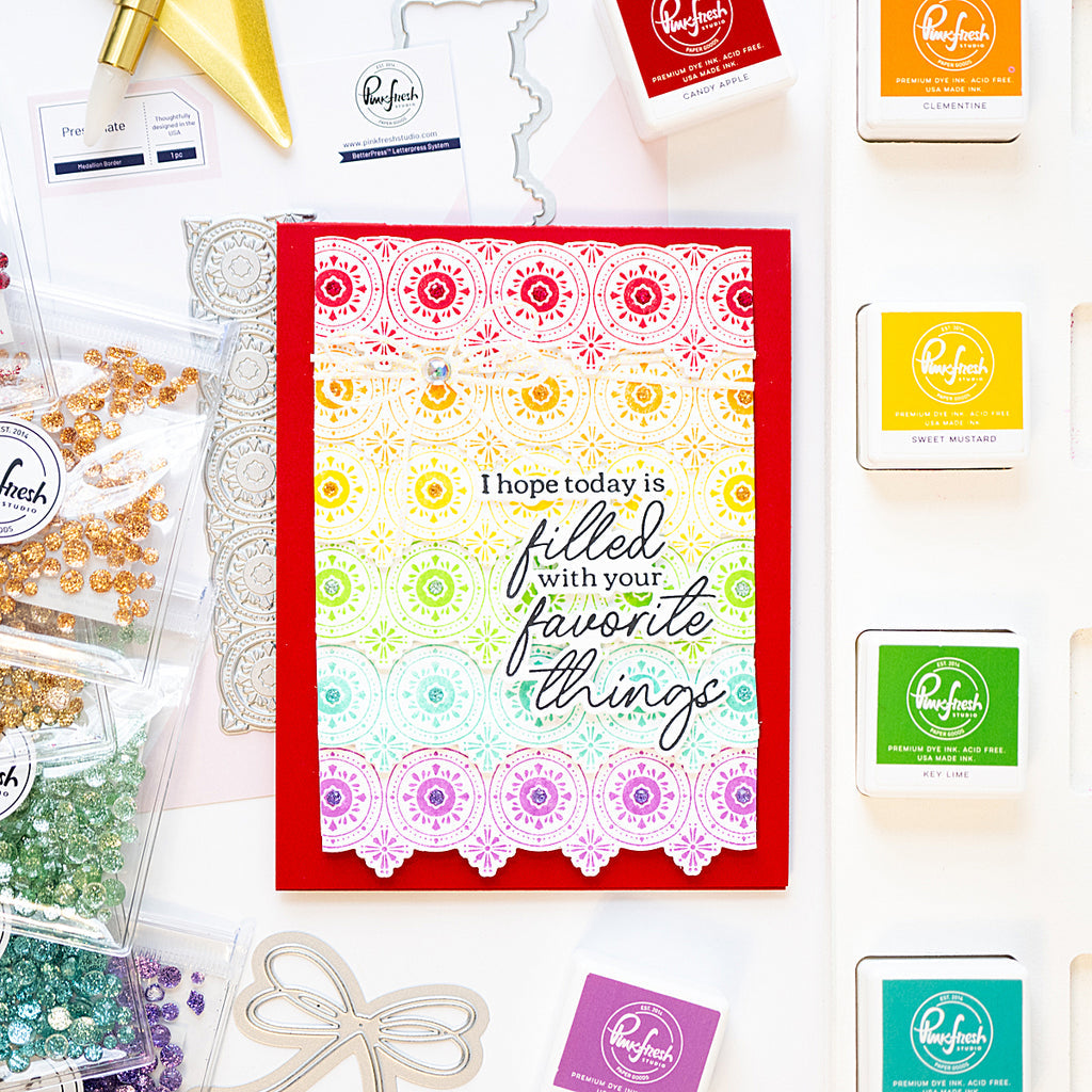 Pinkfresh Studio Medallion Border Press Plate & Die Set Bundle