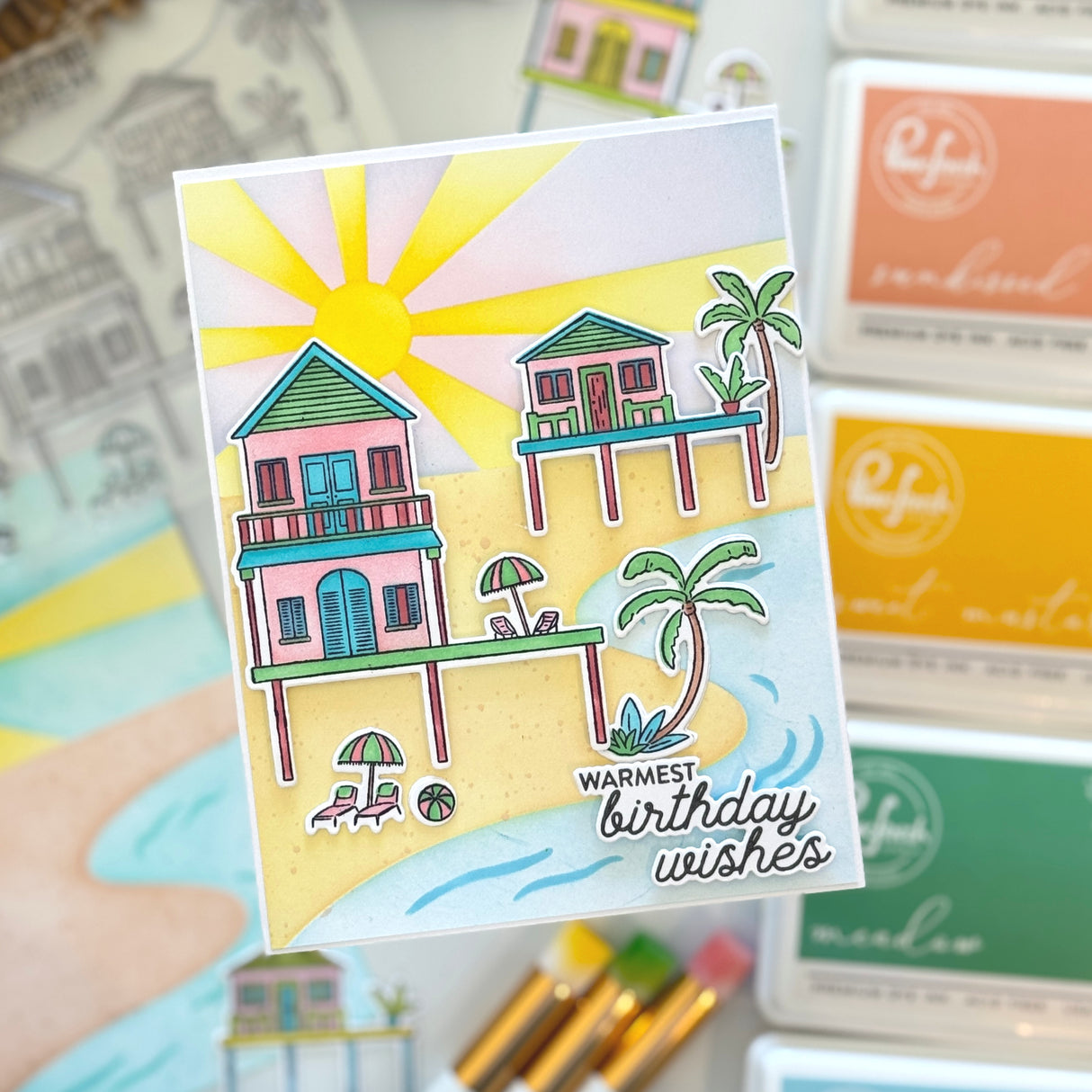 Pinkfresh Studio Coastal Paradise die