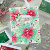 Pinkfresh Studio Whispers of Poinsettia stencil