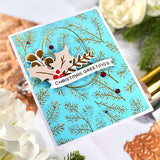 Spellbinders Pine Sprays Hot Foil Plate - Glimmer for the Holidays Collection