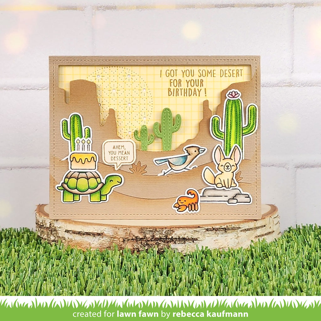 Lawn Fawn Critters in the Desert Stamp and Die Set Bundle