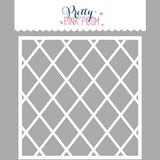 Pretty Pink Posh Diamond Grid Stencil