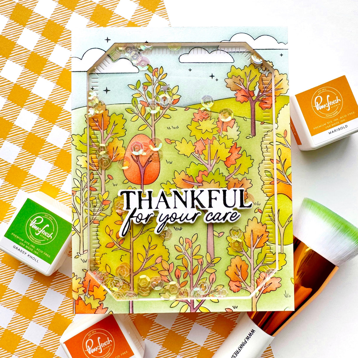 Pinkfresh Studio Dreamer's Forest cling stamp