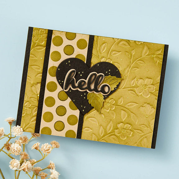 Spellbinders Flowers & Foliage 3D Embossing Folder - From the Garden Collection by Wendy Vecchi