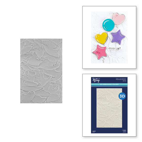 Spellbinders Plaster 3D Embossing Folder - Birthday Bash Collection by Simon Hurley