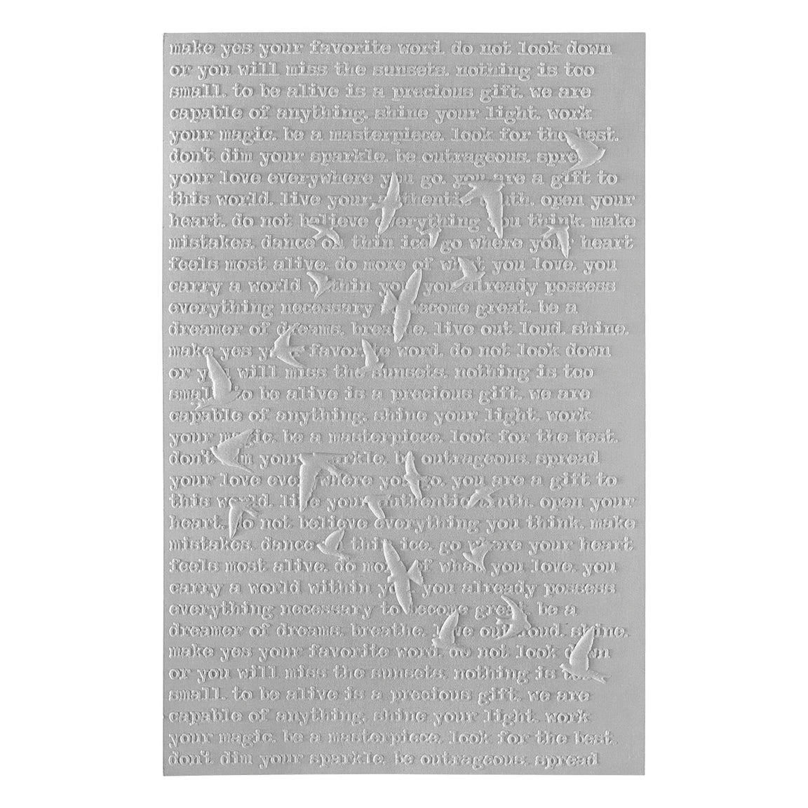 Spellbinders Soaring 3D Embossing Folder Embossing Folder - Collaged Birds Collection - Dina Wakley