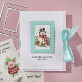 Spellbinders Postage Stamps 3D Emboss & Cut Folder from the Holiday Magic Collection