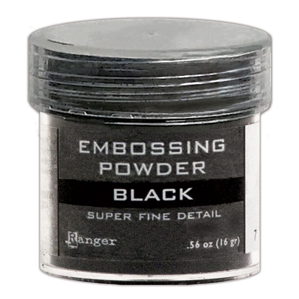 Ranger Embossing Powder -Black Super Fine Detail