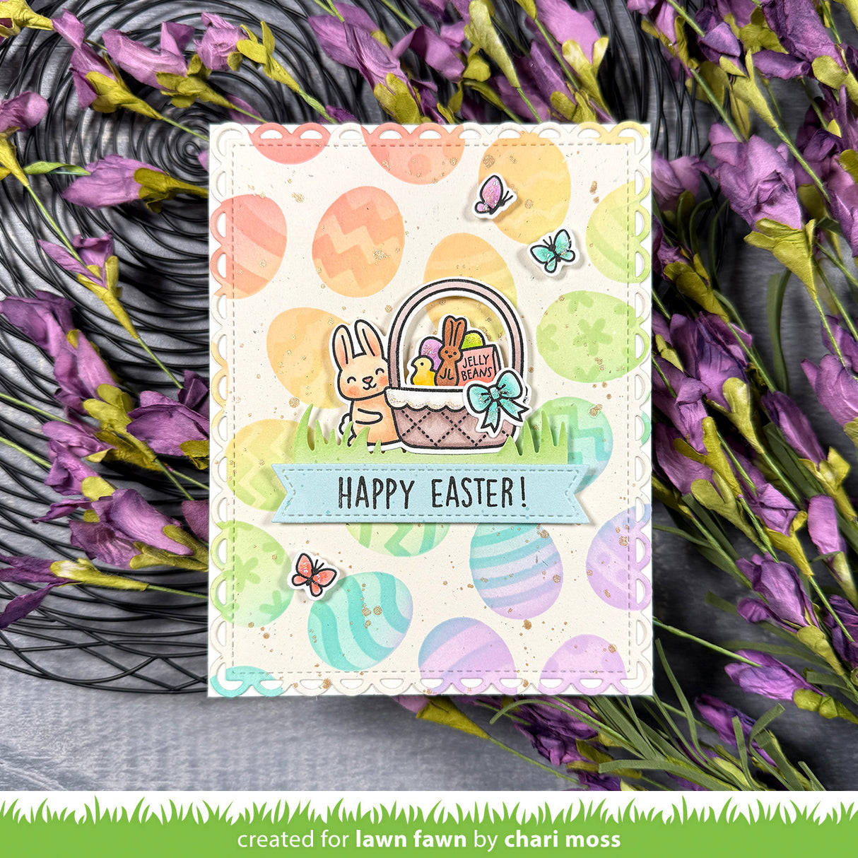 Lawn Fawn Easter Egg Background Stencils