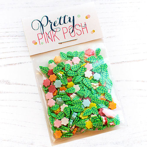 Pretty Pink Posh Enchanted Garden Clay Confetti