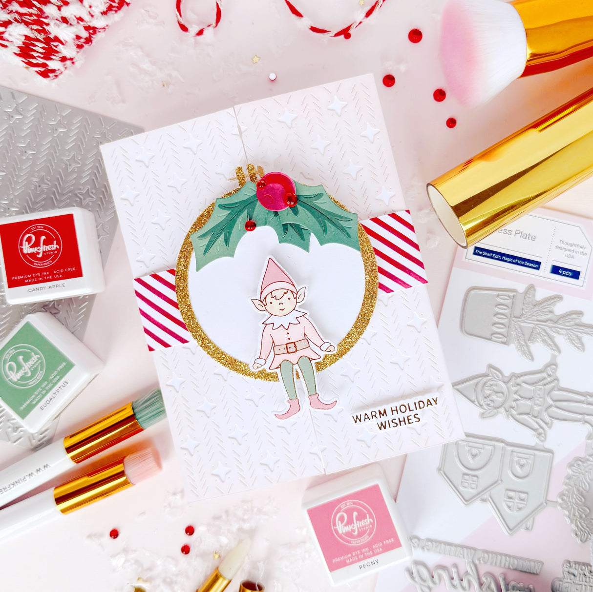 Pinkfresh Studio The Shelf Edit: Magic of the Season stamp