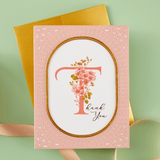 Spellbinders Floral T and Sentiment Press Plate - Every Occasion Floral Alphabet Collection