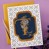 Spellbinders Floral T and Sentiment Press Plate - Every Occasion Floral Alphabet Collection