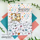 Honey Bee Stamps Meow & Furever 6"x 8" Clear Stamp Set & Coordinating Honey Cuts Bundle