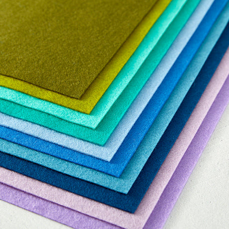 Spellbinders Merino Wool Felt Sheets - Cool Collection