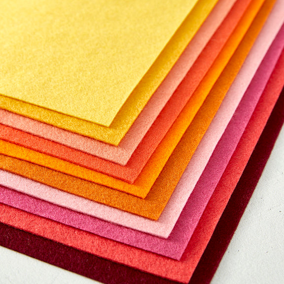 Spellbinders Merino Wool Felt Sheets - Warm Collection