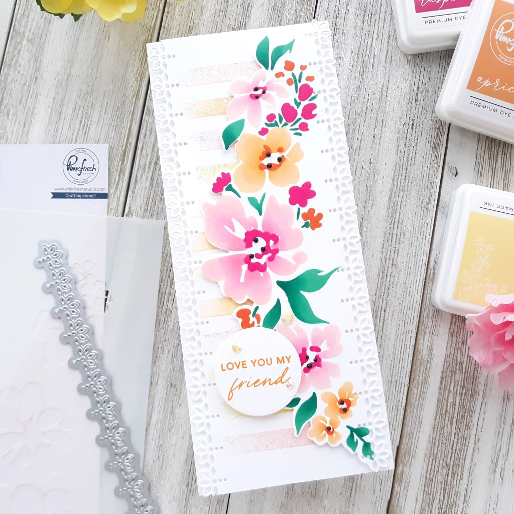 Pinkfresh Studio Slim Lacy Edgers Die Set