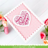 Lawn Fawn Stitched Happy Heart Die Set