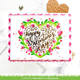 Lawn Fawn Heart Wreath Stencils