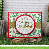 Lawn Fawn Foiled Sentiments: Merry Christmas Hot Foil Plate