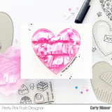 Pretty Pink Posh Fringe Heart