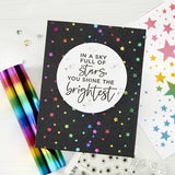 Spellbinders Glimmer Hot Foil Roll - Mini Rainbow Stripe