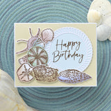 Spellbinders Thank You & Happy Birthday Glimmer Hot Foil Plate Set - Stylish Script Collection