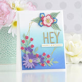 Spellbinders Mini Everyday Sentiments Glimmer Hot Foil Plate & Die Set - Simply Perfect Collection