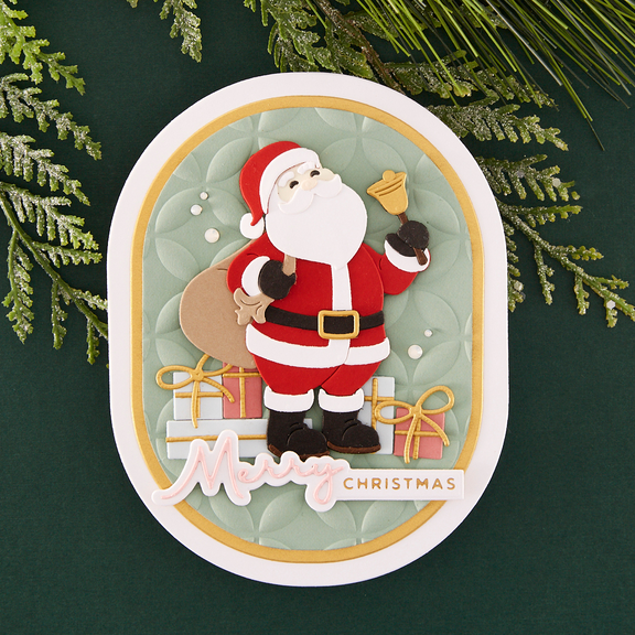 Christmas Die & Glimmer Sentiments Hot Foil Plate & Die Set - Classic Christmas Collection