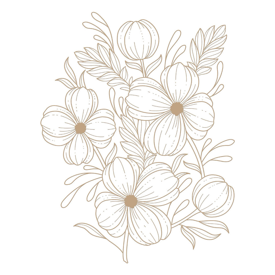 Spellbinders Glimmering Buttercups Glimmer Plate - Glimmering Flowers Collection
