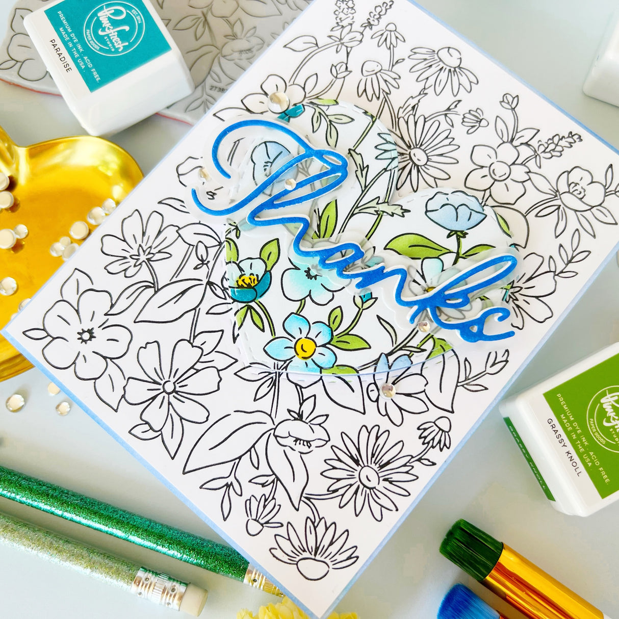 Pinkfresh Studio Garden Medley Press Plate