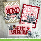 Lawn Fawn Quilted Heart Backdrop: Portrait Die