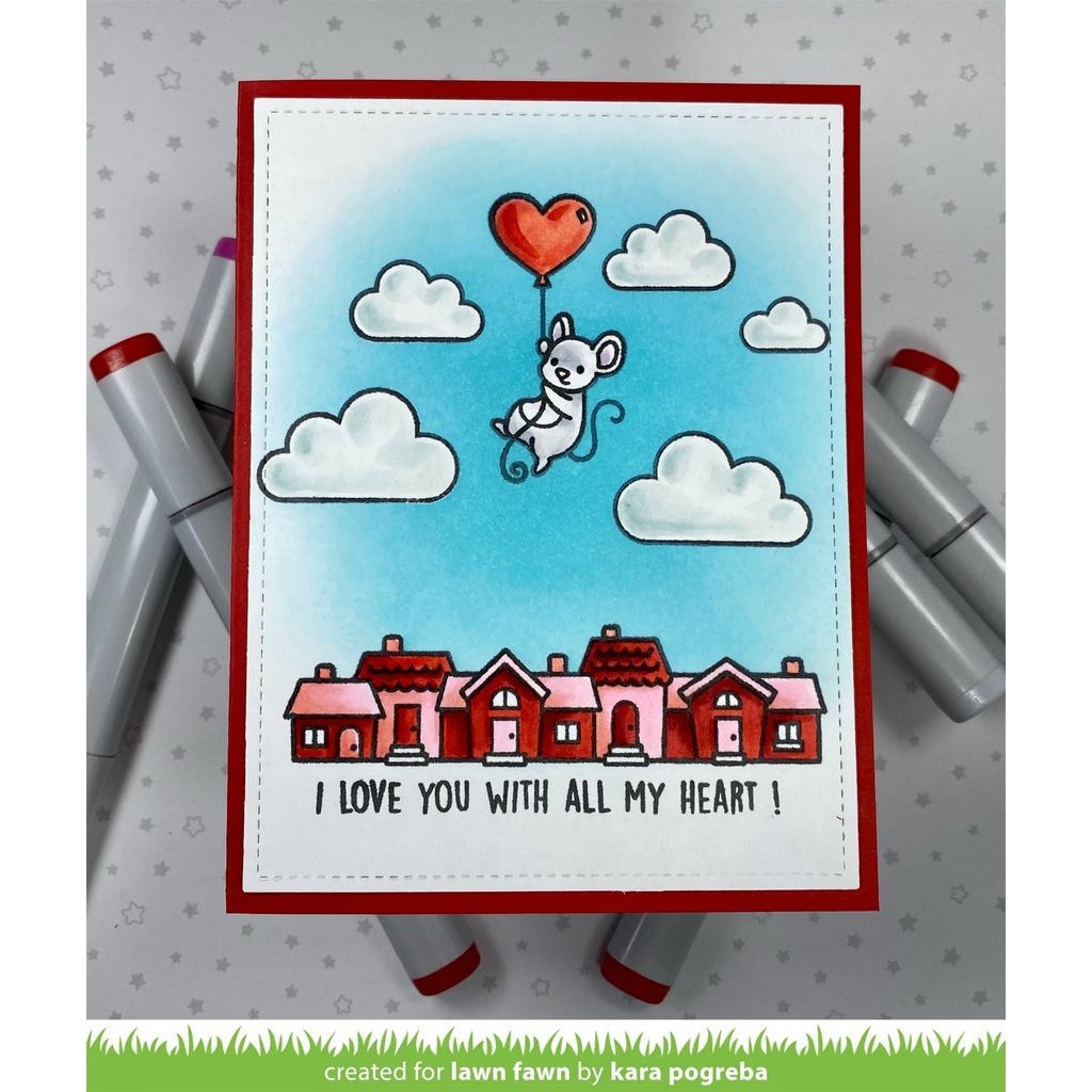 Lawn Fawn All my Heart Stamp Set