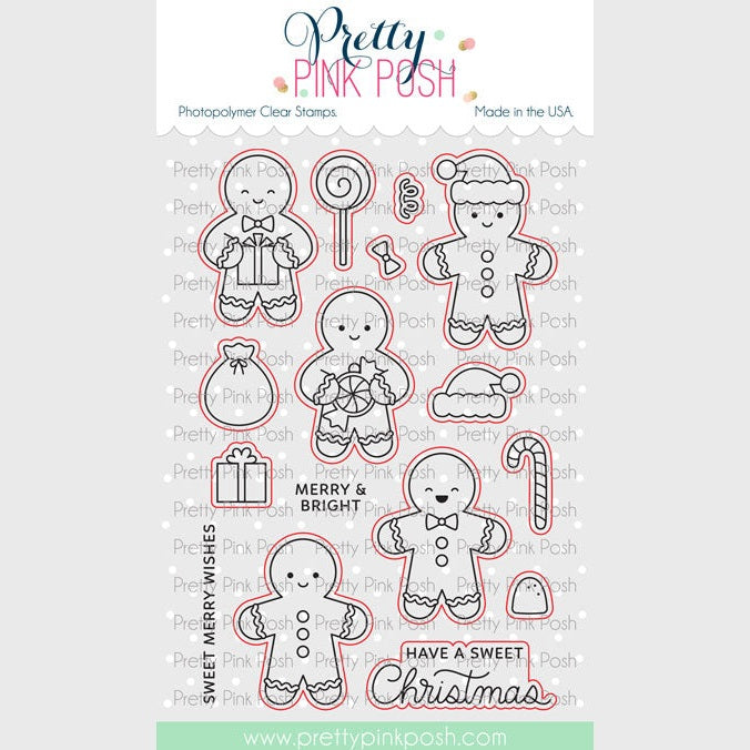 Pretty Pink Posh Gingerbread Friends dies
