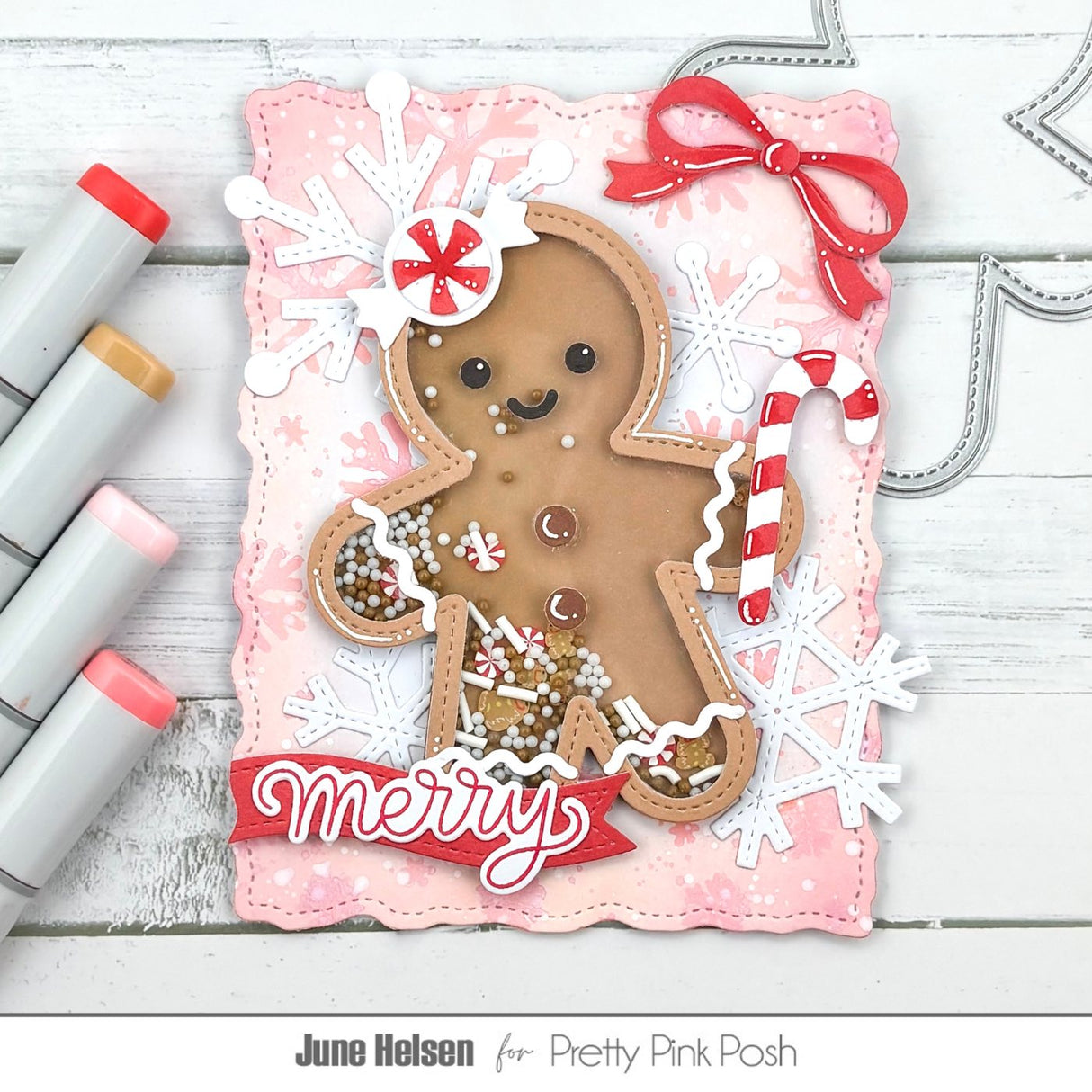 Pretty Pink Posh Gingerbread Shaker