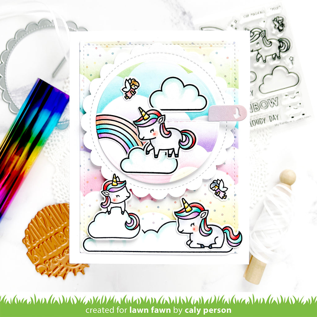 Lawn Fawn My Rainbow Stamp and Die Set Bundle