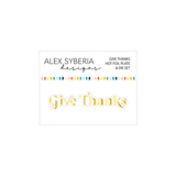 Alex Syberia Give Thanks Hot Foil Plate & Die Set Bundle