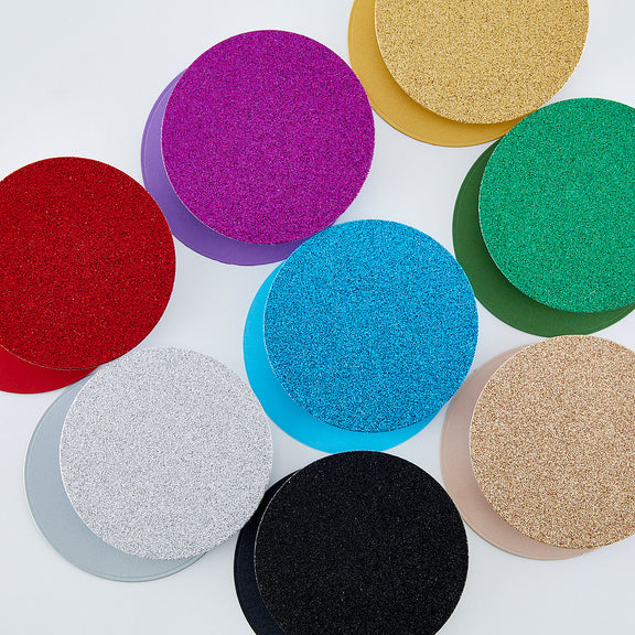 Jewel Tone Assorted Glitter Cardstock 8.5 x 11" - 10 Sheets