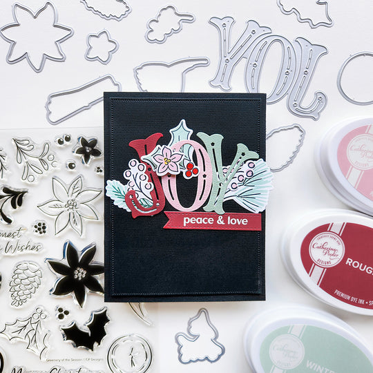 Catherine Pooler Festive Joy Word Die