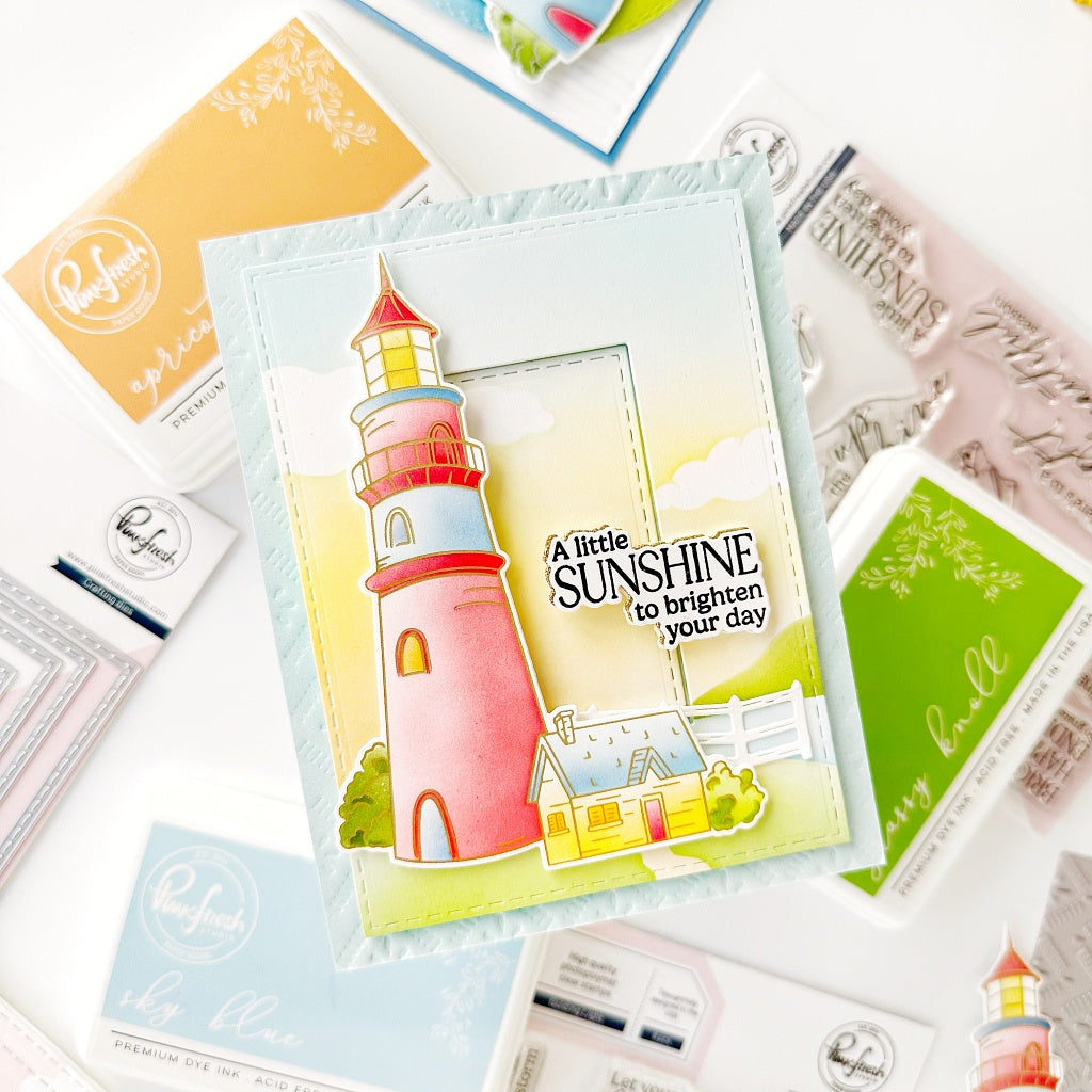 Pinkfresh Studio Guiding Light Stamp Die & Stencil Bundle