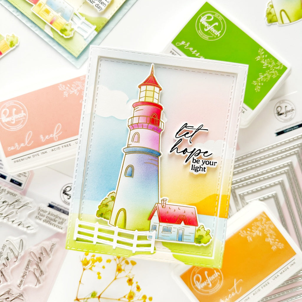 Pinkfresh Studio Guiding Light Stamp Die & Stencil Bundle