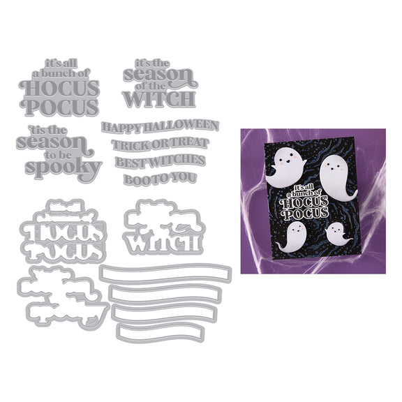 Hero Arts Spooky Season BetterPress + Foil & Die Set from the Hocus Pocus Collection