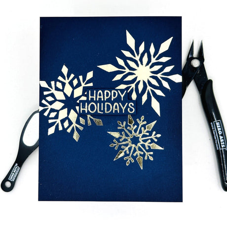 Hero Arts Three Snowflakes Hot Foil Plate