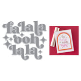 Spellbinders Hero Arts Fa La La BetterPress + Foil Set from the Very Merry Collection