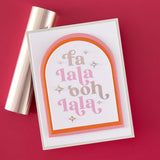 Spellbinders Hero Arts Fa La La BetterPress + Foil Set from the Very Merry Collection