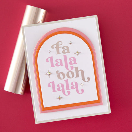 Hero Arts Fa La La BetterPress + Foil Set from the Very Merry Collection